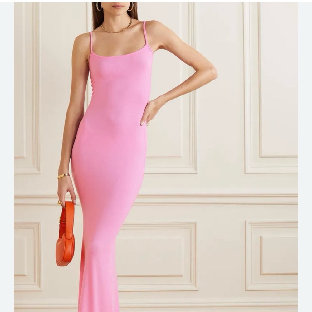 SKIMS Pink Maxi Dress